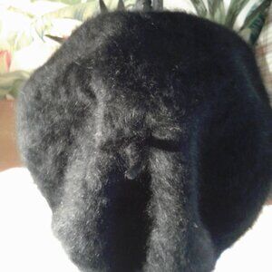 Vintage! A. Brod Beautiful Black Beret Hat